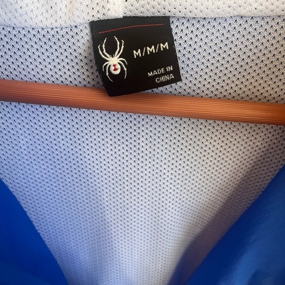 Spyder Mens Optic Windbreaker Jacket Royal / Navy Blue medium (Next Day Ship✈️) - Picture 3 of 3